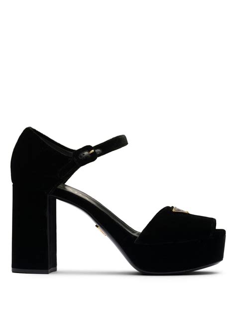 sandali plateau prada|prada platform heels.